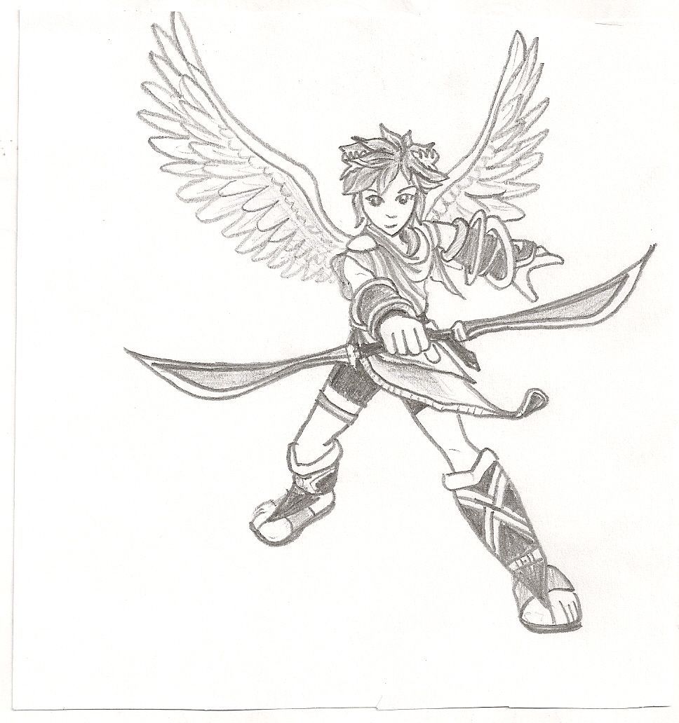 Pit Super Smash Bros Coloring Pages Coloring Pages